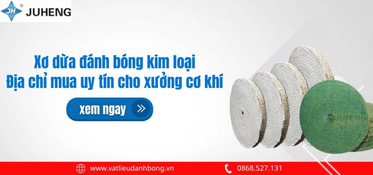 Xơ dừa đánh bóng kim loại