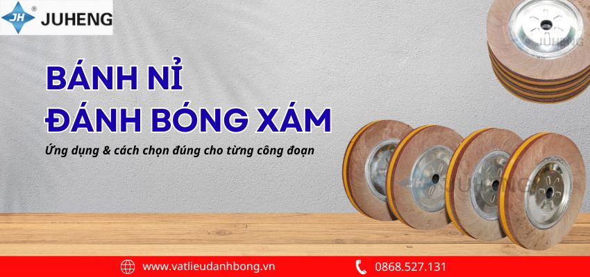 Bánh nỉ đánh bóng xám